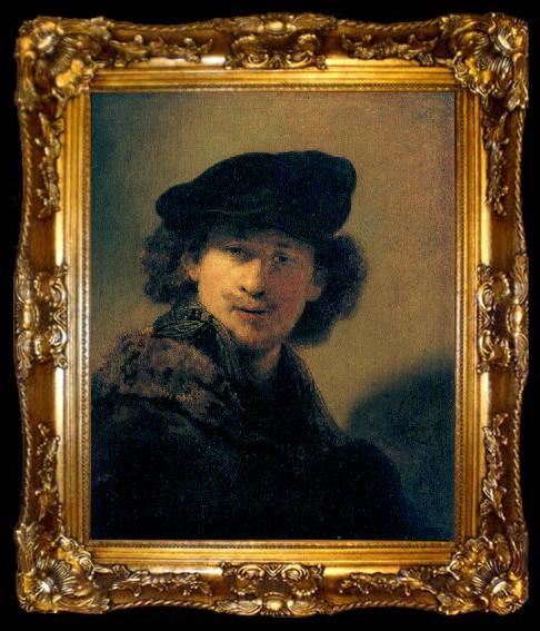 framed  Rembrandt Peale Self portrait, ta009-2